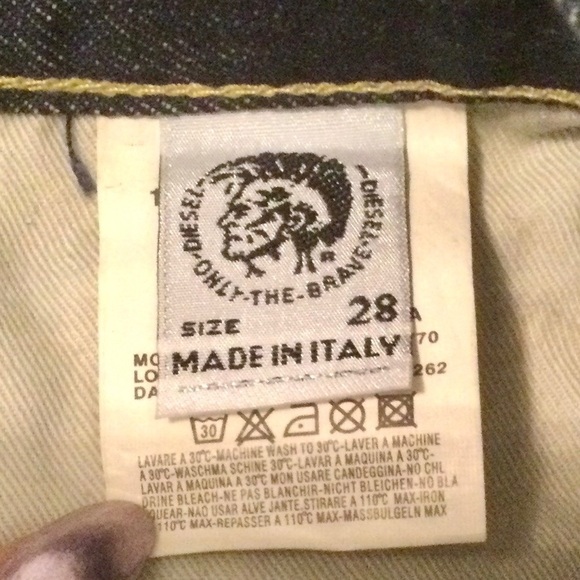 DIESEL Riden Jeans 28/32 Blue Denim Mid-Rise 0010CP - Picture 14 of 16